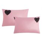 Комплект наволочек "Этель" Pink heart 50х70 см - 2 шт, цвет розовый, 100% хлопок, поплин - фото 9433313