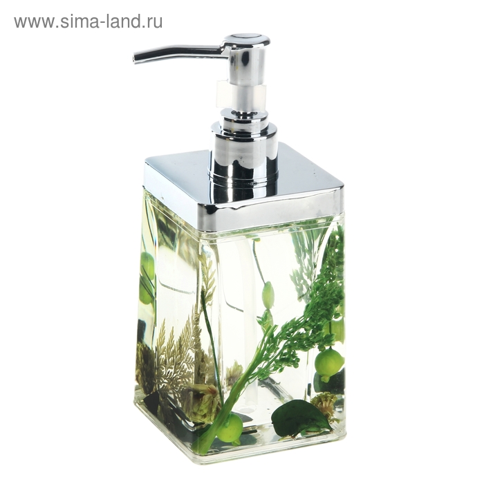 Дозатор для мыла "Клевер", прямоугольный - Фото 1