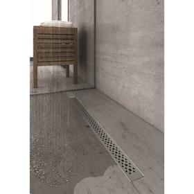 

Трап BERGES C1 Brise 500, d=50 мм, 500 x 60 мм, линейный, вертикальный выпуск, матовый хром