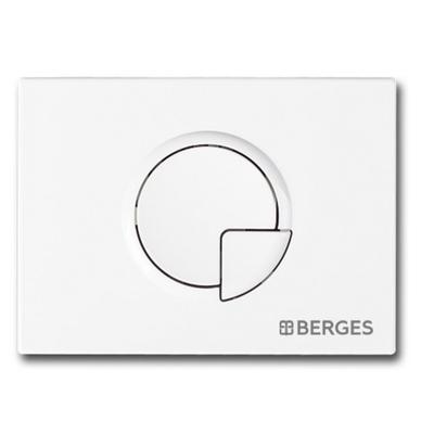Кнопка управления BERGES NOVUM R1, для скрытых систем инсталляции, белый