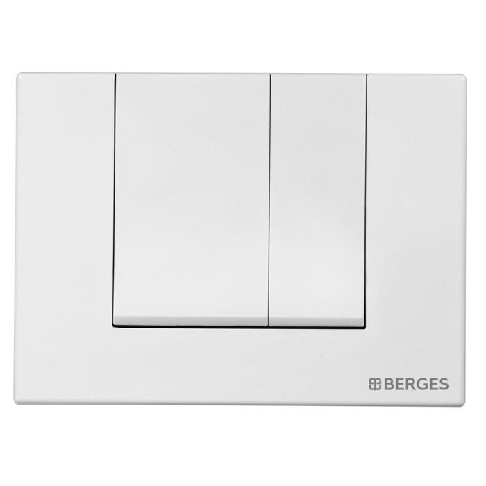 Кнопка управления BERGES NOVUM S4, для скрытых систем инсталляции, белый - Фото 1