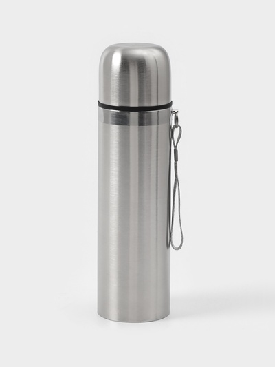 Термос гильза Мастер К, 500 мл, сохраняет тепло 10 ч, нержавеющая сталь, серебристый