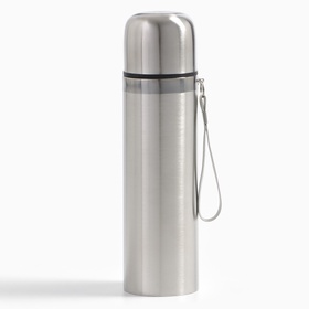 Термос гильза Мастер К, 500 мл, сохраняет тепло 10 ч, нержавеющая сталь, цвет хром 7025581