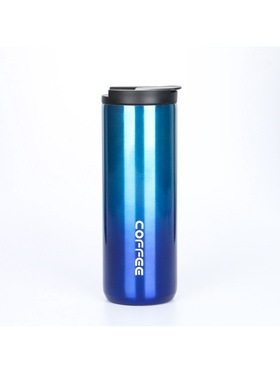 Термокружка Мастер К Coffee, 500 мл, сохраняет тепло 8 ч, нержавеющая сталь, синяя