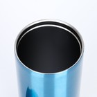 Термокружка, 500 мл, Coffee, сохраняет тепло 8 ч, синяя - фото 6487826