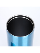 Термокружка Мастер К Coffee, 500 мл, сохраняет тепло 8 ч, нержавеющая сталь, синяя - Фото 4