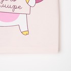 Футболка детская KAFTAN «Единорог», размер 28 (86-92 см), розовая - фото 46296712