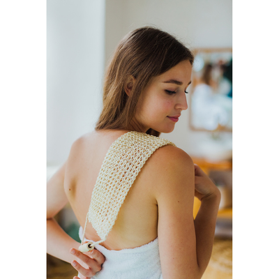 Мочалка-лента для тела натуральная «Банька», 58×12 см