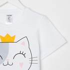 Футболка детская KAFTAN "Принцесса" р.34 (122-128), белый 7092830