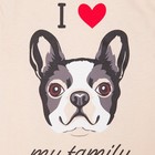 Футболка детская KAFTAN "Dog" р.32 (110-116), бежевый - фото 49412381