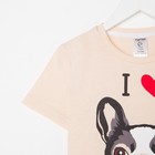 Футболка детская KAFTAN "Dog" р.32 (110-116), бежевый - фото 49412388