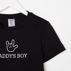 Футболка детская KAFTAN "Daddy's boy" р.32 (110-116), черный - Фото 9