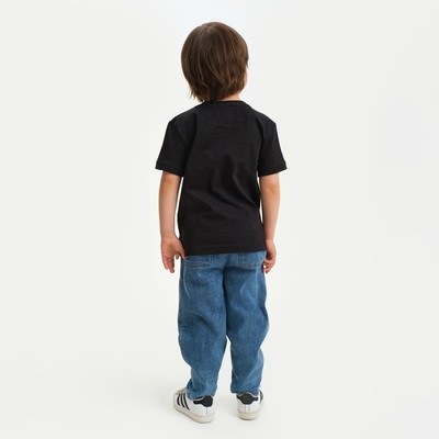 Футболка для мальчика KAFTAN: Daddy's boy, чёрная, размер 36 (134-140 см)