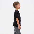 Футболка детская KAFTAN «Джентельмен», размер 32 (110-116 см), чёрная - фото 26311979