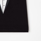 Футболка детская KAFTAN «Джентельмен», размер 32 (110-116 см), чёрная - фото 26311984