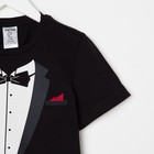 Футболка детская KAFTAN "Джентельмен" размер 36 (134-140), черный - фото 23447872