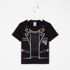 Футболка детская KAFTAN "Байкер" р.28 (86-92), черный 7096104