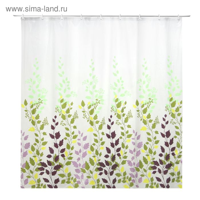 Штора для ванны Доляна «Цветная абстракция», 180×180 см, EVA - Фото 1