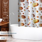 Штора для ванной Доляна «Галька», 180×180 см, EVA - фото 290302851