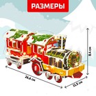 Конструктор 3D «Новогодний экспресс», со светодиодной гирляндой, 45 деталей - Фото 3