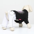 Комбинезон "Единорог", размер 12 (ДС 28 см, ОГ 38 см, ОШ 27 см), чёрно-белый - фото 25268904