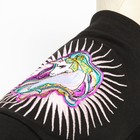 Комбинезон "Единорог", размер 16 (ДС 36 см, ОГ 46 см, ОШ 35 см), чёрно-белый - фото 27181302