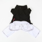 Комбинезон "Единорог", размер 16 (ДС 36 см, ОГ 46 см, ОШ 35 см), чёрно-белый - фото 27181304