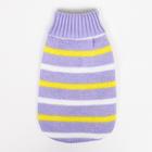 Свитер «Полоски», размер 2XL, ДС 41, ОШ 41, ОГ 36-60 см, сиреневый - Фото 9