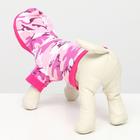 Кофта с капюшоном "Пустыня", флис, размер L (ДС 30, ОШ 28, ОГ 23 см), розовое - фото 39908734