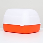 Туалет-домик 43×32×28 см, бело-красный - Фото 3