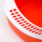 Туалет-домик 43×32×28 см, бело-красный - Фото 4