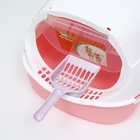 Туалет-домик с фильтром, 43 х 32 х 28 см, бело-розовый - фото 805295601