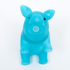 Игрушка пищащая "Маленький поросенок" для собак, 9 см, голубая - фото 6488077