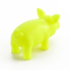 Игрушка пищащая "Маленький поросёнок" для собак, 9 см, жёлтая - Фото 2