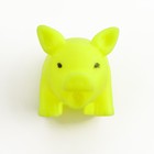 Игрушка пищащая "Маленький поросёнок" для собак, 9 см, жёлтая - Фото 4