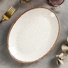 Блюдо овальное Beige, 19×24 см, цвет бежевый - Фото 2