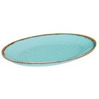 Блюдо овальное Porland Seasons, длина 24 см, цвет бирюзовый - Фото 3