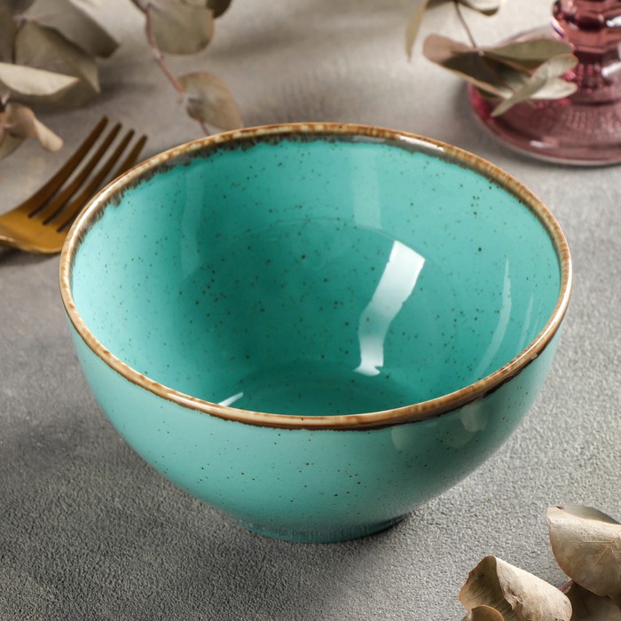 Салатник Turquoise, d=14 см, 500 мл, цвет бирюзовый - Фото 1
