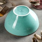 Салатник Turquoise, d=14 см, 500 мл, цвет бирюзовый - Фото 3