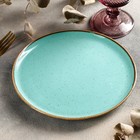 Тарелка для пиццы Turquoise, d=20 см, цвет бирюзовый - Фото 3