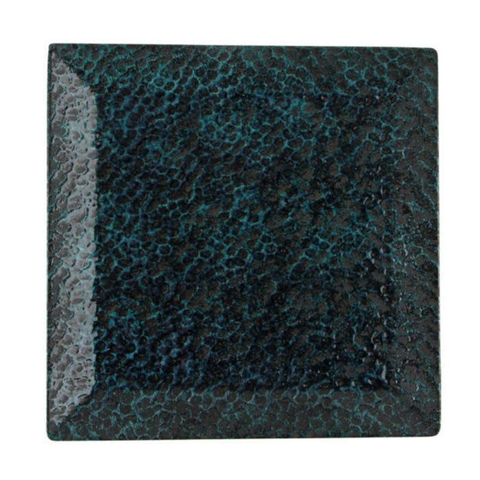 Тарелка квадратная Moss, 18×18 см, цвет зелёный - Фото 1