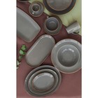 Блюдо овальное Dark Grey, 24×30 см, цвет тёмно-серый - Фото 5