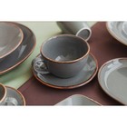 Блюдце для чайной чашки Dark Grey, d=16 см, цвет тёмно-серый - фото 4336532