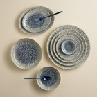 Салатник круглый Porland Iris Blue, d=22 см, h=4 см, 835 мл, цвет синий - Фото 3