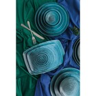 Блюдо прямоугольное Lykke turquoise, 27×19 см цвет бирюзовый - Фото 6