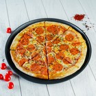 Форма для пиццы Доляна «Жаклин», d=35 см, антипригарное покрытие, цвет чёрный - Фото 8