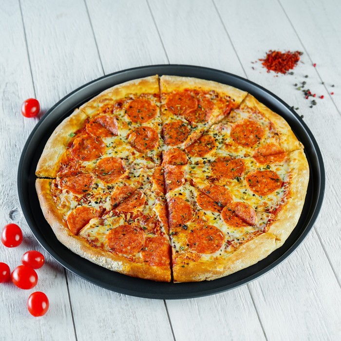 Форма для пиццы Доляна «Жаклин», d=35 см, антипригарное покрытие, цвет чёрный - фото 1908239195