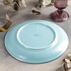 Тарелка обеденная Lykke turquoise, d=25 см, без борта, цвет бирюзовый - Фото 4
