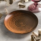 Тарелка пирожковая Lykke brown, d=17 см, цвет коричневый - Фото 3