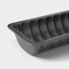 Форма для выпечки «Жаклин. Рулет», 26×9×3.5 см, антипригарное покрытие, цвет чёрный - Фото 4